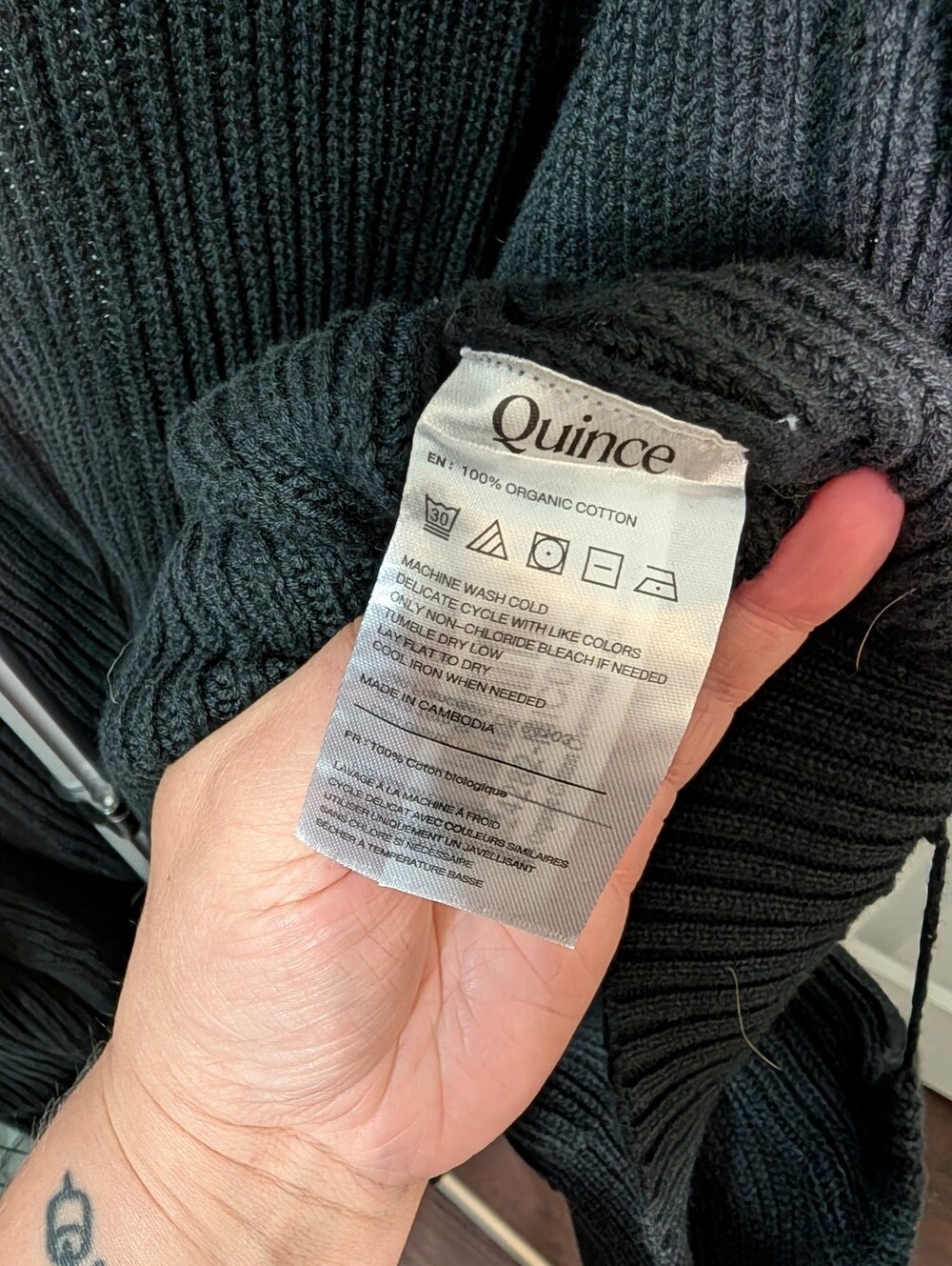 Quince 100% Cotton Cardigan NWT - Picture 3 of 4